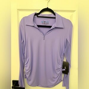 IBKUL Women's Light Purple Long Sleeve Top